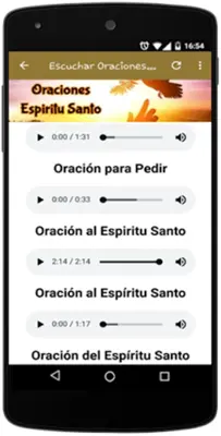 Oraciones al Espíritu Santo android App screenshot 3